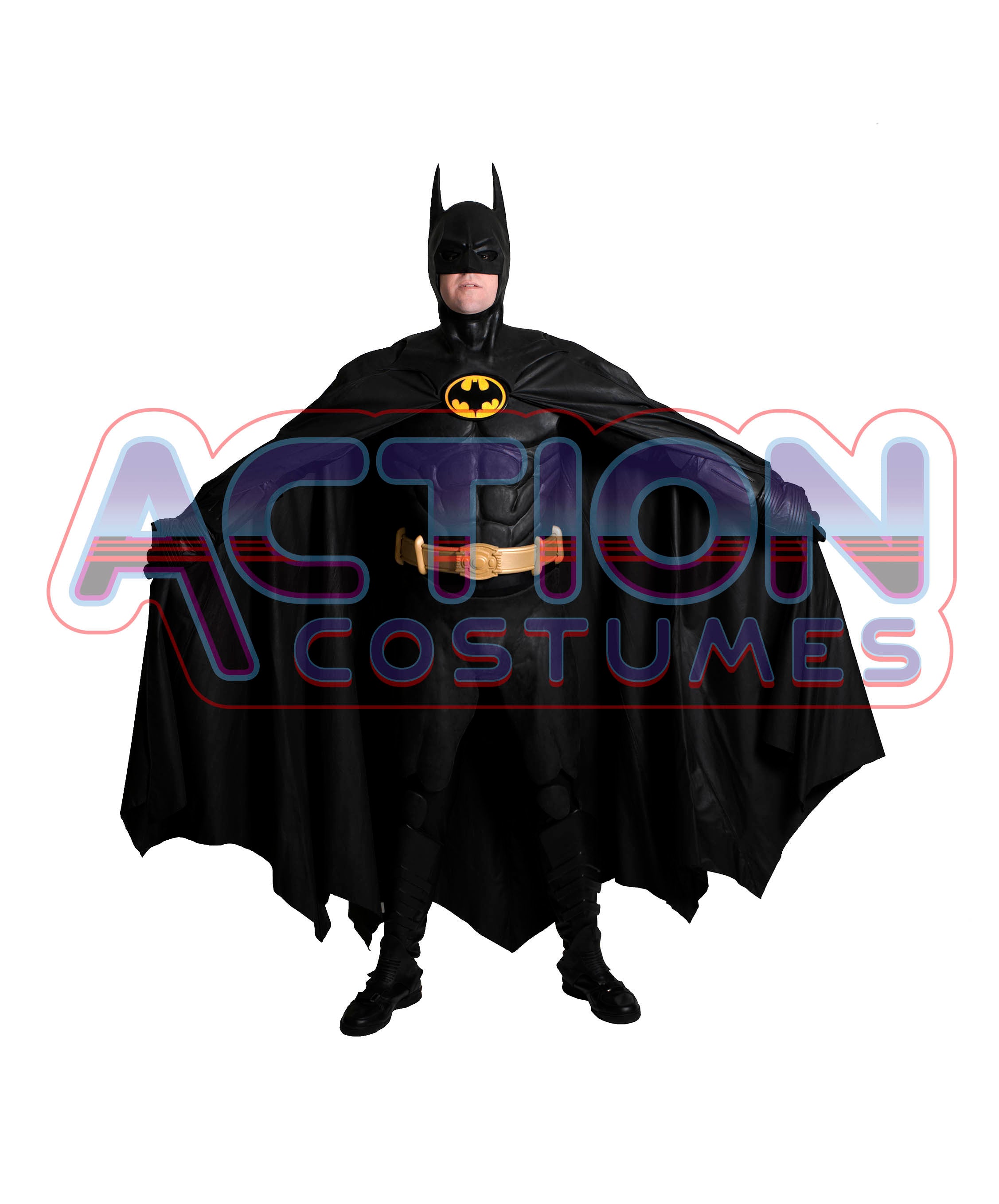 Batman Deluxe Complete Costume 80’s Style with FREE Batarang ...